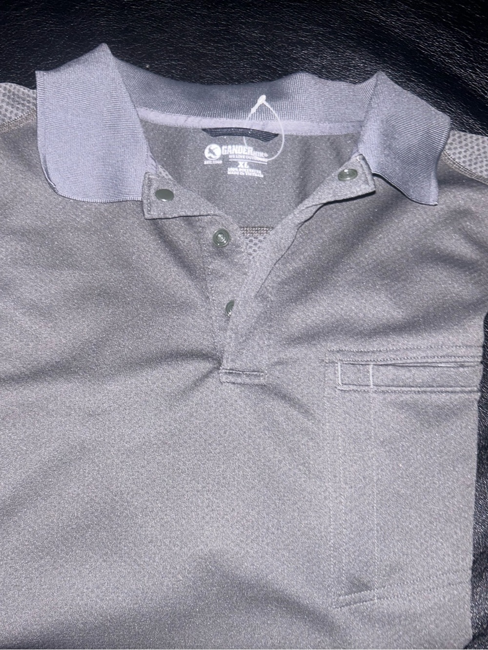Men's Gray Performance Polo